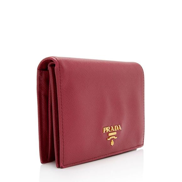 Prada Saffiano Lux French Wallet - Picture 2 of 13